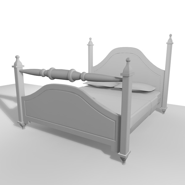 double bed 3ds - DOUBLE BED 3 by Carrara1